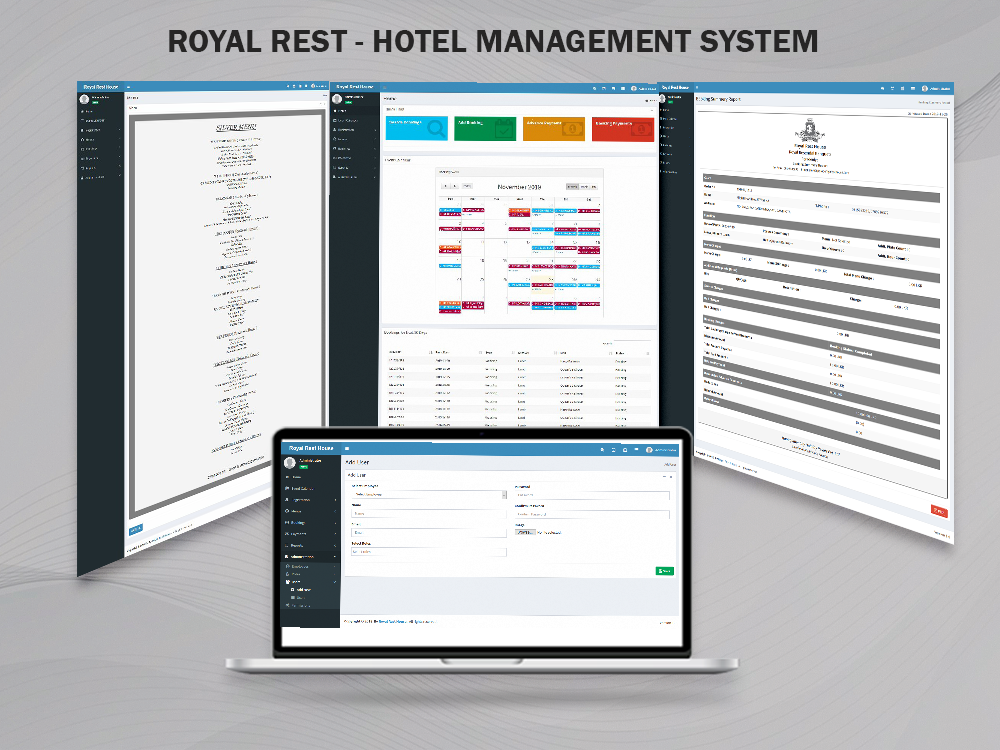 Royal Rest hotel management suite